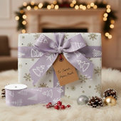 Doodle Christmas Fir-tree Spruce Gift Wrapping  Grosgrain Lint