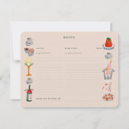 Doodle Christmas Vrijgezellenfeest Deel een recept Kaart