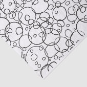 Doodle Circle krabbelpatroon Tissuepapier (Detail)