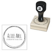 Doodle Circles Rubber Stamp Rubberstempel (Gestempeld)