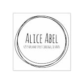 Doodle Circles Rubber Stamp Rubberstempel (Afrduk)