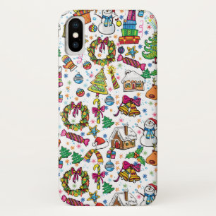 Doodle Clip Hoesje voor kunstkerstontwerp