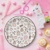 Doodle Coffee Design Paper Bord (Feest)