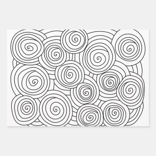 Doodle Colour Inpakpapier Vel (Voorkant)