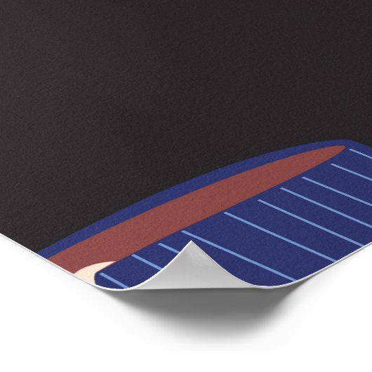  Doodle Cups Naadloze Achtergrond Poster (Hoek)