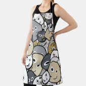 Doodle Cute Monsters Schort (Insitu)