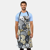 Doodle Cute Monsters Schort (Gedragen)