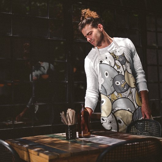 Doodle Cute Monsters Schort