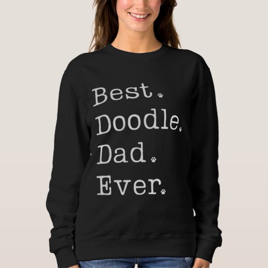 Doodle Dad Best Doodle Dad Ever Labradoodle Doodle Trui (Voorkant)