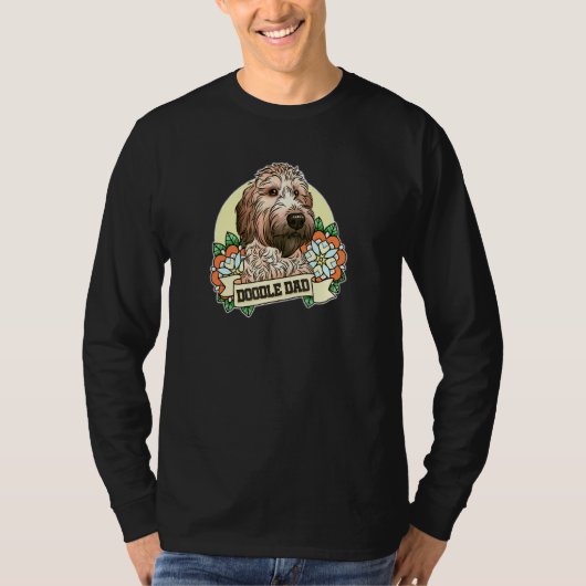 Doodle Dad - Goldendole - Labradoodle Fathers T-shirt (Voorkant)