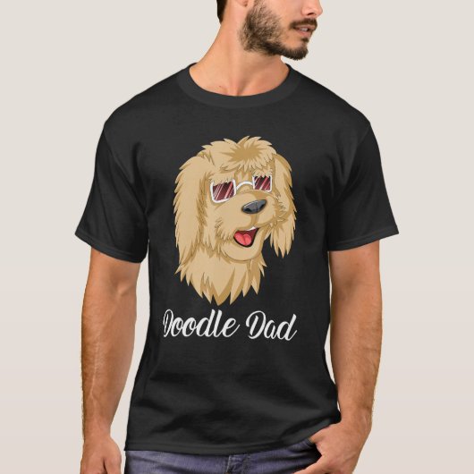Doodle Dad Goldendoodle With SunglassesFor Dad Fat T-shirt (Voorkant)