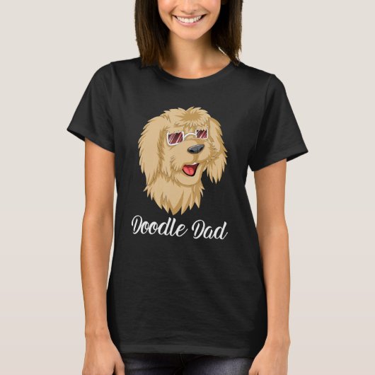 Doodle Dad Goldendoodle With SunglassesFor Dad Fat T-shirt (Voorkant)