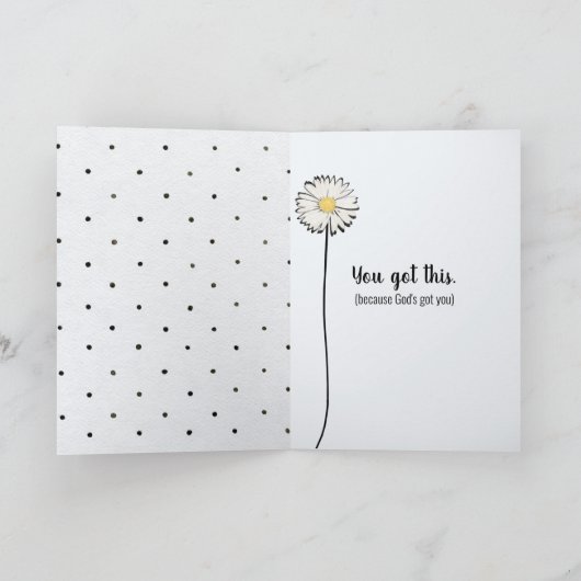 Doodle Daisy en Ladybugs Thinking of You Kaart (Binnen)