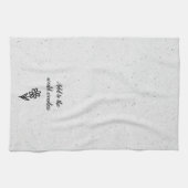 Doodle Daisy en Quote op Terrazzo Theedoek (Horizontaal)