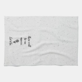 Doodle Daisy en Quote op Terrazzo Theedoek