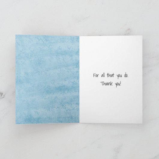 Doodle Daisy met Ladybug bedankt Kaart (Binnen)