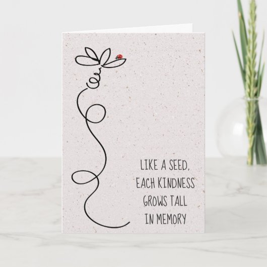 Doodle Daisy met Ladybug Kaart (Voorkant)