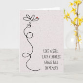 Doodle Daisy met Ladybug Kaart (Gele Bloem)