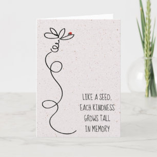 Doodle Daisy met Ladybug Kaart