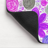 Doodle Daisy Pattern Muismat (Hoek)