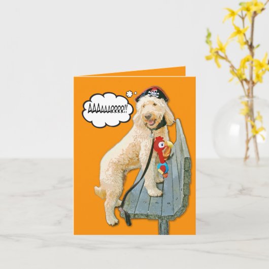 Doodle Days Comics Halloween Pirate Card Kaart (Gele Bloem)