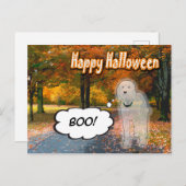 Doodle Days Comics Happy Halloween Briefkaart (Voorkant / Achterkant)
