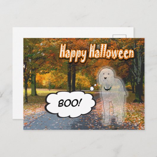 Doodle Days Comics Happy Halloween Briefkaart (Voorkant / Achterkant)