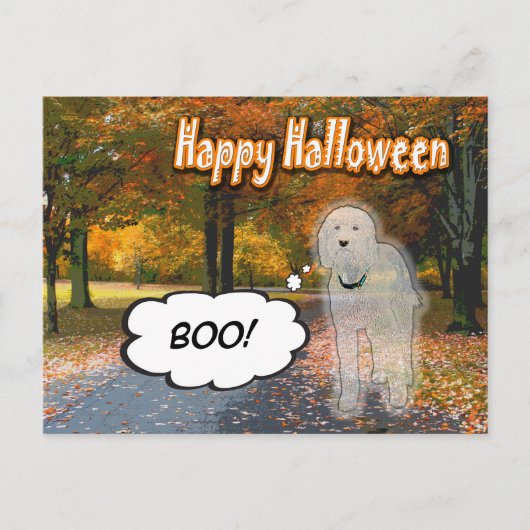 Doodle Days Comics Happy Halloween Briefkaart (Voorkant)