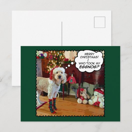 Doodle Days Comics Merry kerstBriefkaart Briefkaart (Voorkant / Achterkant)