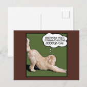 Doodle Days Comics Yoga Briefkaart (Voorkant / Achterkant)