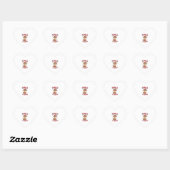 Doodle de hele weg leuke Goldendoodle kerstman hoe Hart Sticker (Vel)