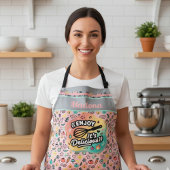 Doodle Delicious Whisk Pastel Art Schort