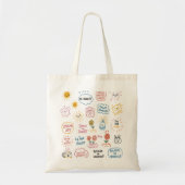 Doodle Delights: Prints om te inspireren en Coff t Tote Bag (Voorkant)