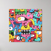Doodle Delirium Canvas Afdruk (Voorkant)