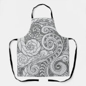 Doodle Design All-Over Print Apron Schort (Voorkant)