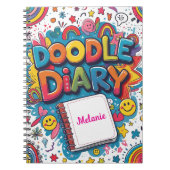 Doodle Diary – gepersonaliseerd plezier en creatie Notitieboek (Voorkant)
