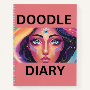 Doodle Diary op Dark Peach Notitieboek