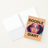 Doodle Diary op Peach Notitieboek (Binnen)