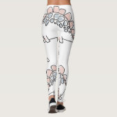 Doodle Dinosaurs: Hand getrokken plezier. Leggings (Achterkant)