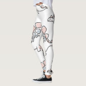 Doodle Dinosaurs: Hand getrokken plezier. Leggings (Links)