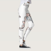 Doodle Dinosaurs: Hand getrokken plezier. Leggings (Rechts)