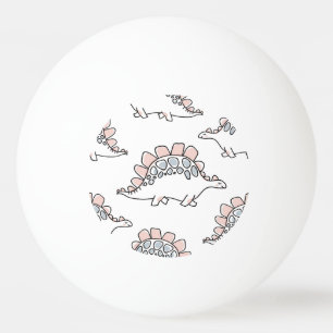 Doodle Dinosaurs: Hand getrokken plezier. Pingpongbal