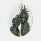 Doodle DODO Tortelduifjes Keramisch Ornament (Rechts)