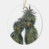Doodle DODO Tortelduifjes Keramisch Ornament (Links)