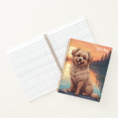 Doodle Dog aan het meer Notitieboek (Binnen)