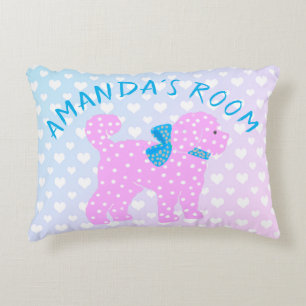 Doodle Dog Baby jong meisje Accent Kussen