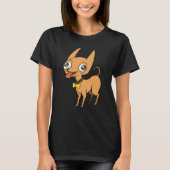 Doodle Dog Brown Chihuahua T-shirt (Voorkant)