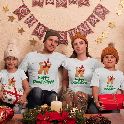 Doodle Dog Christmas komt naar Santa Paws T-shirt