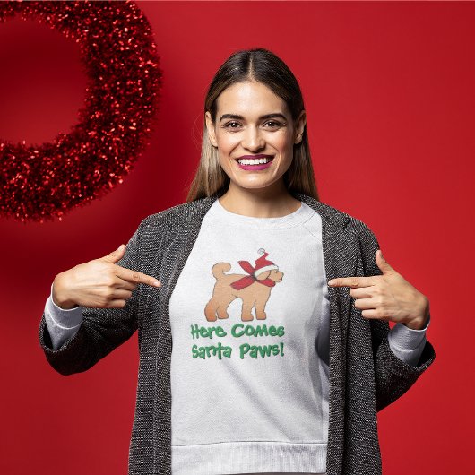 Doodle Dog Christmas komt naar Santa Paws T-shirt