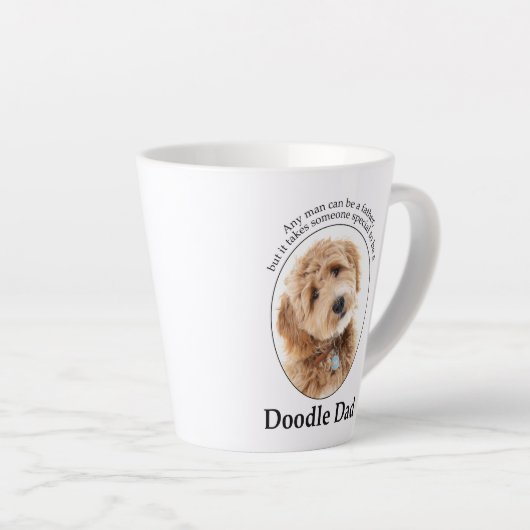 Doodle Dog Dad Latte Mok (Rechterhoek)